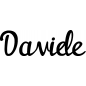 Preview: Davide - Schriftzug aus Buchenholz