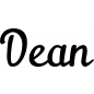 Preview: Dean - Schriftzug aus Buchenholz