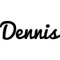 Preview: Dennis - Schriftzug aus Buchenholz