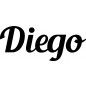 Preview: Diego - Schriftzug aus Buchenholz