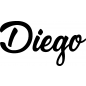 Preview: Diego - Schriftzug aus Buchenholz