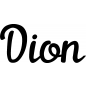 Preview: Dion - Schriftzug aus Buchenholz
