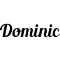 Preview: Dominic - Schriftzug aus Buchenholz