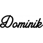 Preview: Dominik - Schriftzug aus Buchenholz