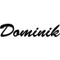 Preview: Dominik - Schriftzug aus Buchenholz