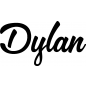 Preview: Dylan - Schriftzug aus Buchenholz