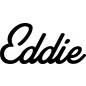 Preview: Eddie - Schriftzug aus Buchenholz
