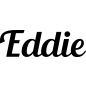 Preview: Eddie - Schriftzug aus Buchenholz