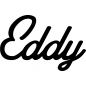 Preview: Eddy - Schriftzug aus Buchenholz
