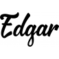 Preview: Edgar - Schriftzug aus Buchenholz