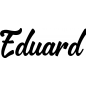 Preview: Eduard - Schriftzug aus Buchenholz