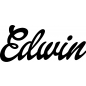 Preview: Edwin - Schriftzug aus Buchenholz