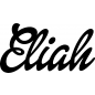 Preview: Eliah - Schriftzug aus Buchenholz