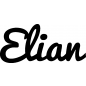 Preview: Elian - Schriftzug aus Buchenholz