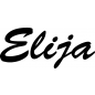 Preview: Elija - Schriftzug aus Buchenholz