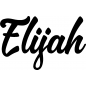 Preview: Elijah - Schriftzug aus Buchenholz