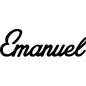 Preview: Emanuel - Schriftzug aus Buchenholz