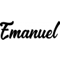Preview: Emanuel - Schriftzug aus Buchenholz