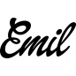 Preview: Emil - Schriftzug aus Buchenholz