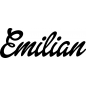 Preview: Emilian - Schriftzug aus Buchenholz