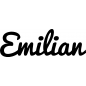 Preview: Emilian - Schriftzug aus Buchenholz
