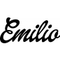 Preview: Emilio - Schriftzug aus Buchenholz