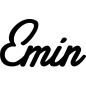 Preview: Emin - Schriftzug aus Buchenholz
