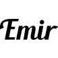 Preview: Emir - Schriftzug aus Buchenholz