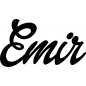 Preview: Emir - Schriftzug aus Buchenholz