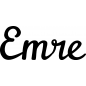 Preview: Emre - Schriftzug aus Buchenholz