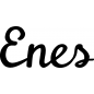 Preview: Enes - Schriftzug aus Buchenholz