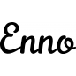 Preview: Enno - Schriftzug aus Buchenholz