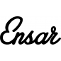 Preview: Ensar - Schriftzug aus Buchenholz