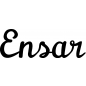 Preview: Ensar - Schriftzug aus Buchenholz
