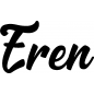 Preview: Eren - Schriftzug aus Buchenholz