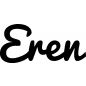 Preview: Eren - Schriftzug aus Buchenholz