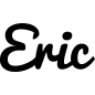 Preview: Eric - Schriftzug aus Buchenholz