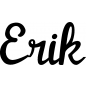 Mobile Preview: Erik - Schriftzug aus Buchenholz