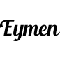 Preview: Eymen - Schriftzug aus Buchenholz