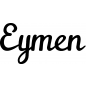 Preview: Eymen - Schriftzug aus Buchenholz