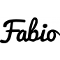 Preview: Fabio - Schriftzug aus Buchenholz