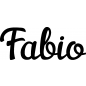 Preview: Fabio - Schriftzug aus Buchenholz