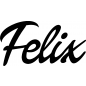Preview: Felix - Schriftzug aus Buchenholz