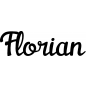 Mobile Preview: Florian - Schriftzug aus Buchenholz