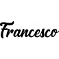 Preview: Francesco - Schriftzug aus Buchenholz