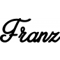Preview: Franz - Schriftzug aus Buchenholz