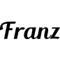 Preview: Franz - Schriftzug aus Buchenholz