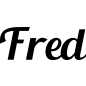 Preview: Fred - Schriftzug aus Buchenholz