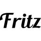 Preview: Fritz - Schriftzug aus Buchenholz
