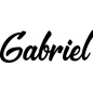 Mobile Preview: Gabriel - Schriftzug aus Buchenholz